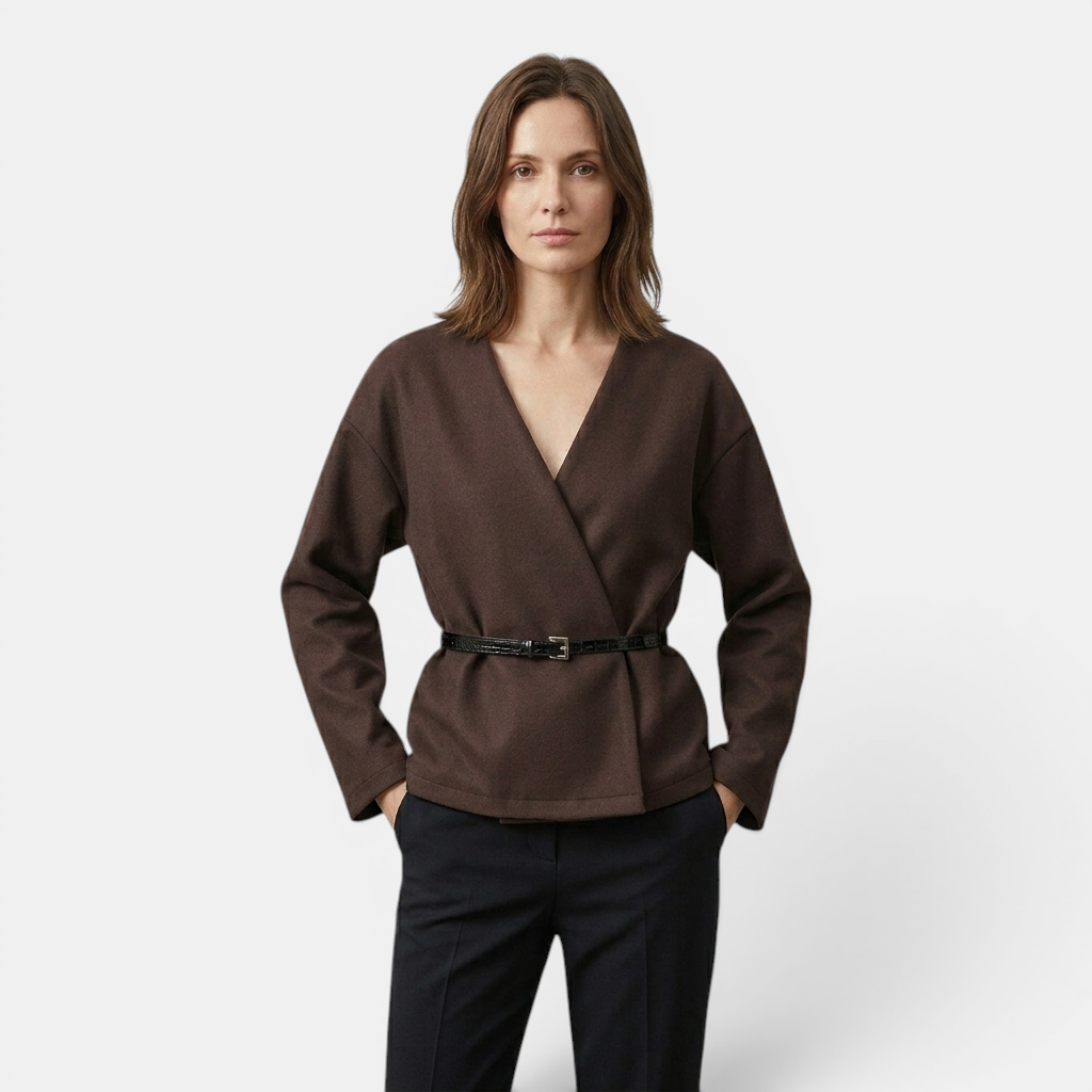 Valeniri | Women's V-Neck Blouse Loose Fit Elegant Casual Top