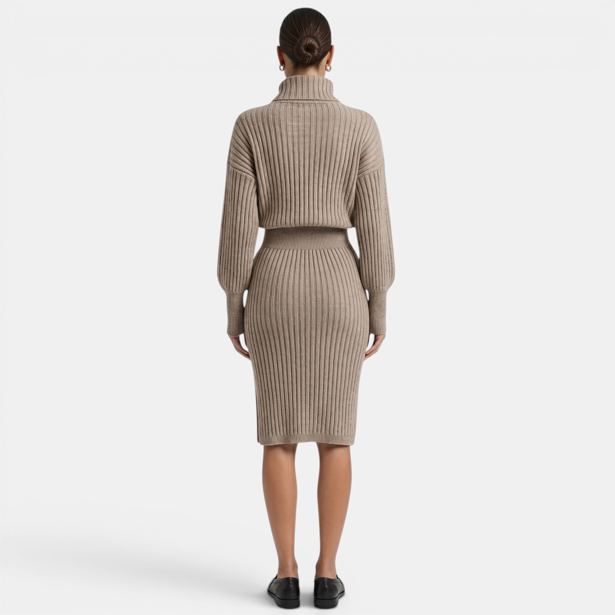 Valeniri | Women’s Soft Knit Pullover Dress Long Sleeve Casual Wear Dress