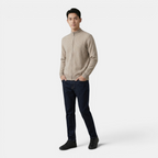 Valeniri | Men's Cashmere Wool Cardigan Thick Knit Zip-Up Stand Collar