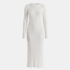 Valeniri | Women’s Comfortable Knit Dress Wool Blend Classic Casual Midi Dress