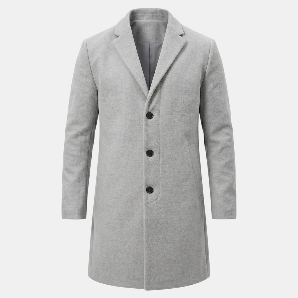 Valeniri | Men’s Tweed Coat Warm Wool Blend Classic Fit Jacket