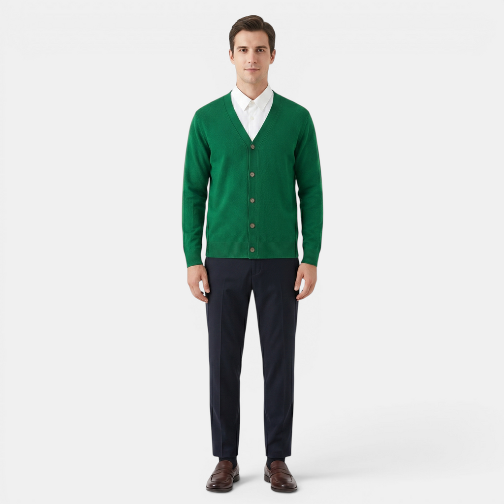 Valeniri | Men's Classic Cardigan Soft Knit Elegant Everyday Sweater