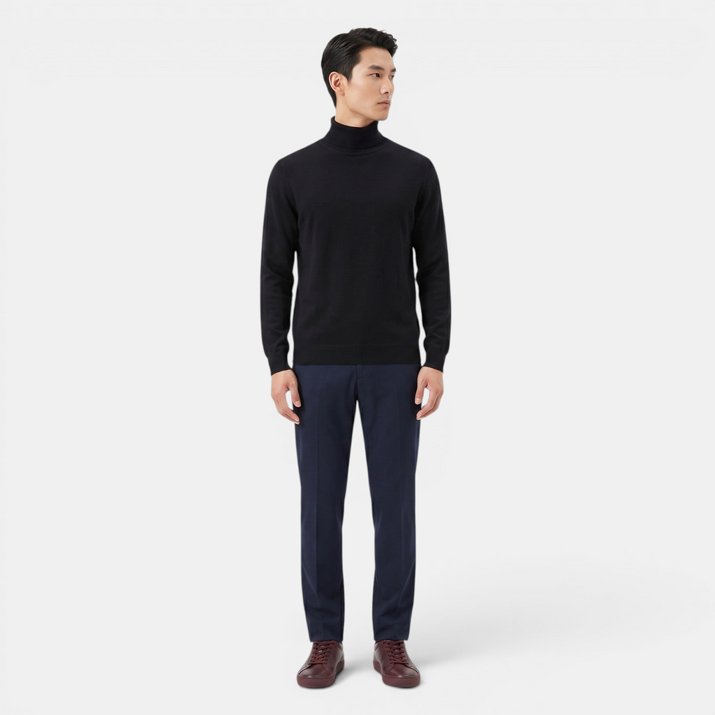 Valeniri | Men’s Classic Turtleneck Sweater Soft Knit Pullover