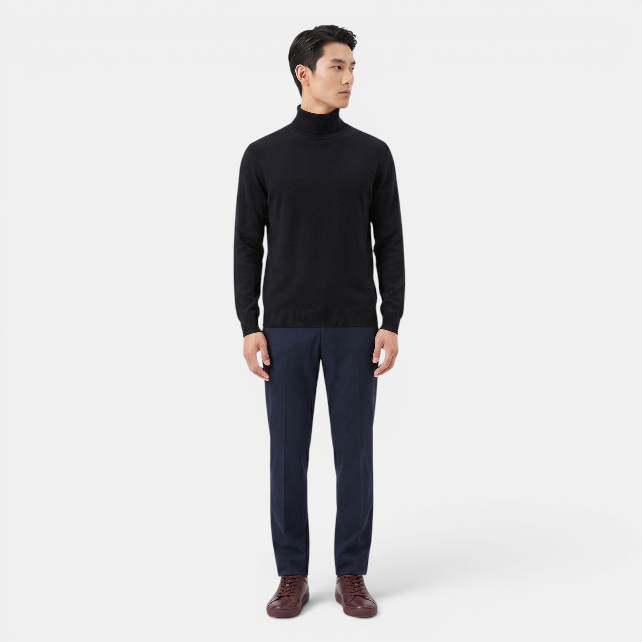 Valeniri | Men’s Classic Turtleneck Sweater Soft Knit Pullover