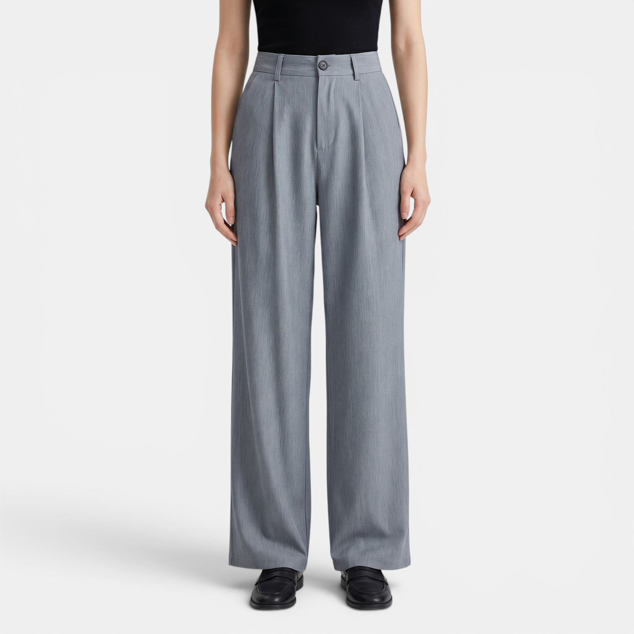 Valeniri | Women's Pleated High Waist Pants – Classic Tailored Trousers