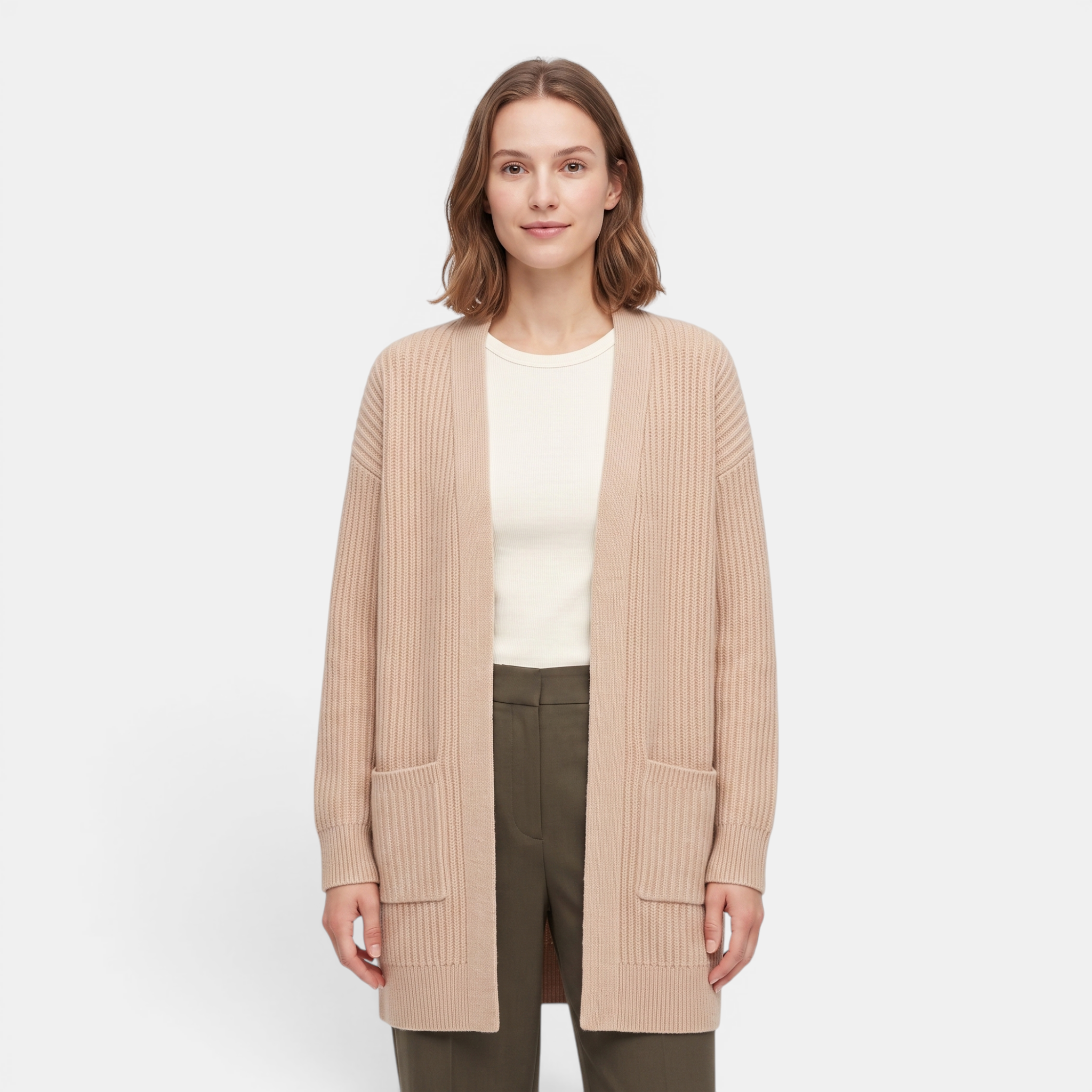Valeniri | Women's Shawl Collar Knit Cardigan Soft Open Front