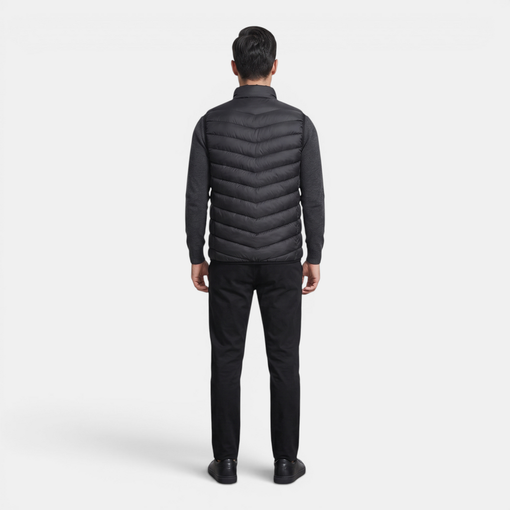 Valeniri | Men's Lightweight Stand Collar Sleeveless Zip Vest Classic Fit