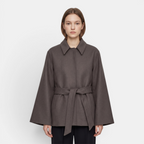 Valeniri | Women's Wool Blazer – Classic Tailored Belted Coat