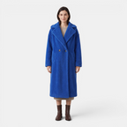 Valeniri | Women's Lamb Fur Trench Coat – Warm Mid-Length Winter Outerwear