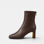 Valeniri | Women's Velvet Ankle Boots Block Thick Heel Classic Style
