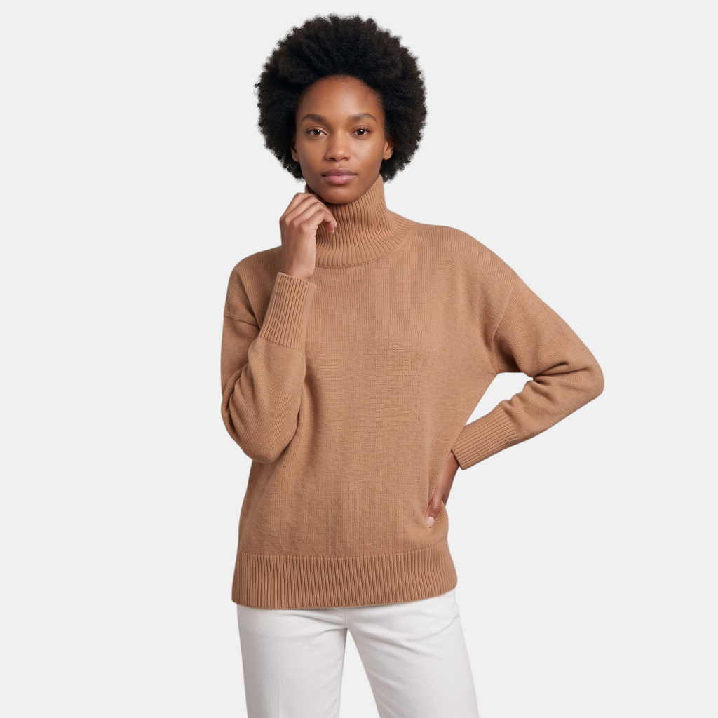 Valeniri | Women's Long Sleeve Turtleneck Sweater Classic Winter Knitwear