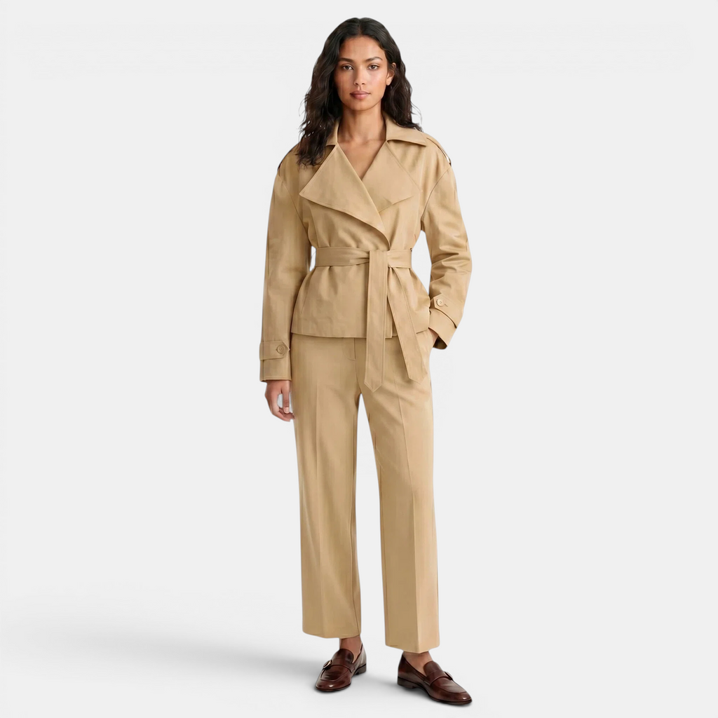 Valeniri | Women’s Tailored Coat Classic Fit Long Sleeve Coat
