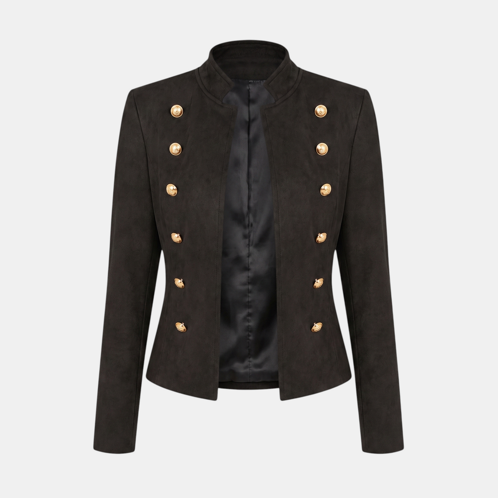 Valeniri | Women’s Suede Feel Buttoned Cardigan