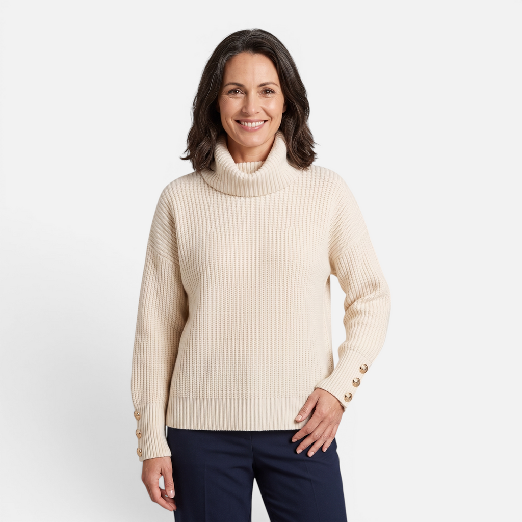 Valeniri | Women's Knit Turtleneck Sweater Soft Cozy Pullover
