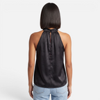 Valeniri | Women's Satin Halter Top Sleeveless Elegant Blouse
