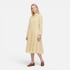 Valeniri | Women's Striped Button-Up Shirt Dress Classic Long Sleeve Dress