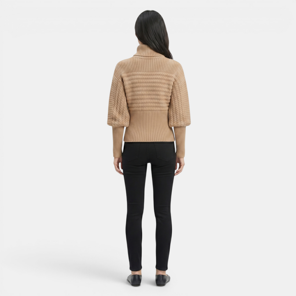 Valeniri | Women’s High Neck Knit Pullover Sweater
