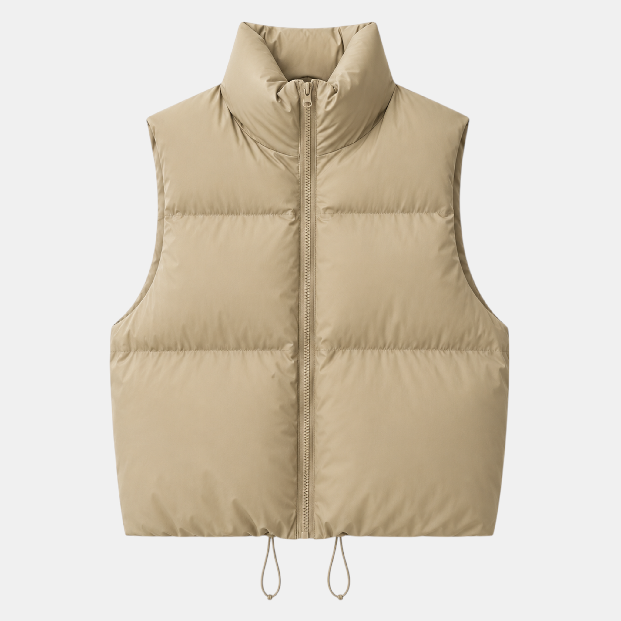 Women's Cotton Puffer Vest Warm Zip-Up Sleeveless Outerwear