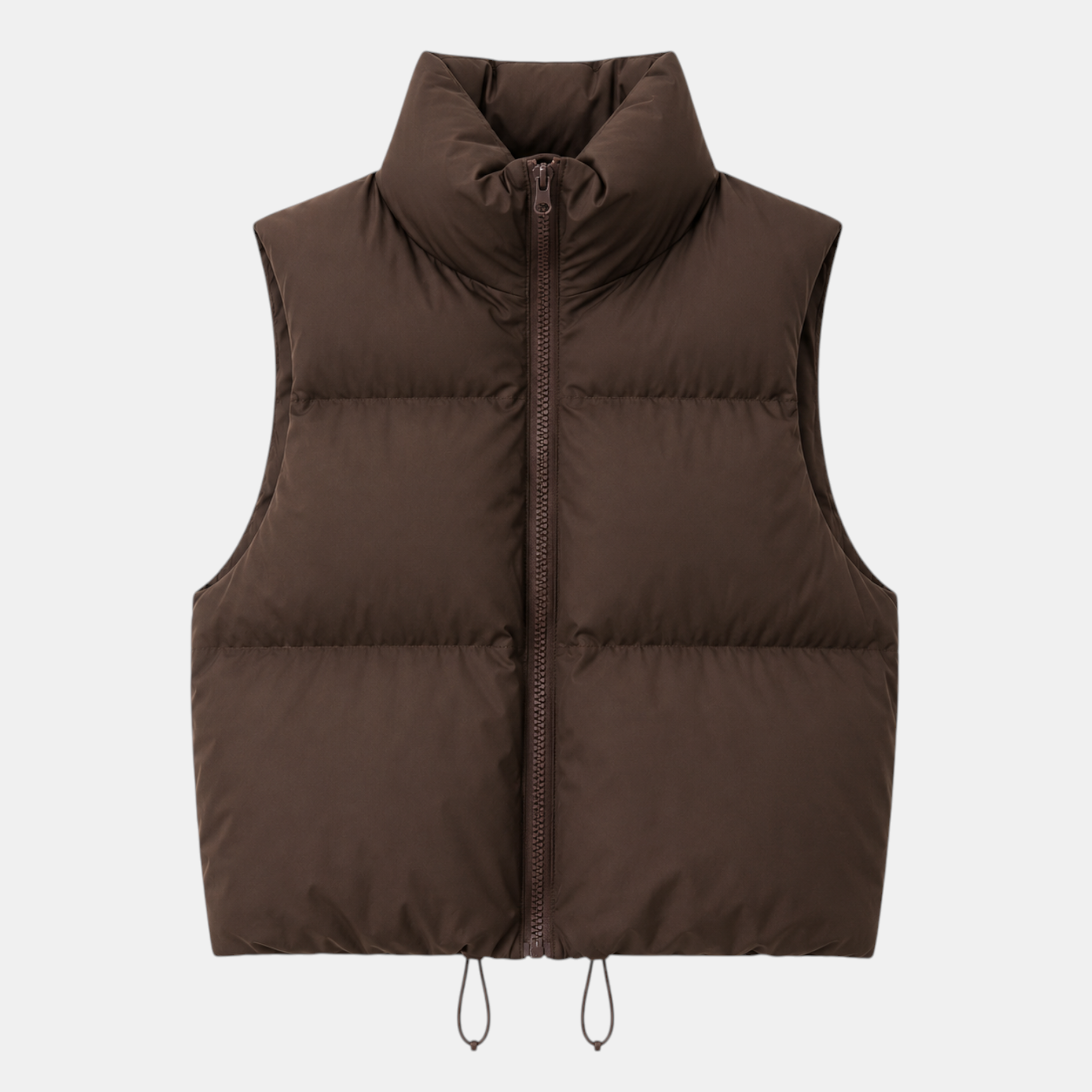 Women's Cotton Puffer Vest Warm Zip-Up Sleeveless Outerwear