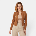 Valeniri | Women’s Suede Feel Buttoned Cardigan