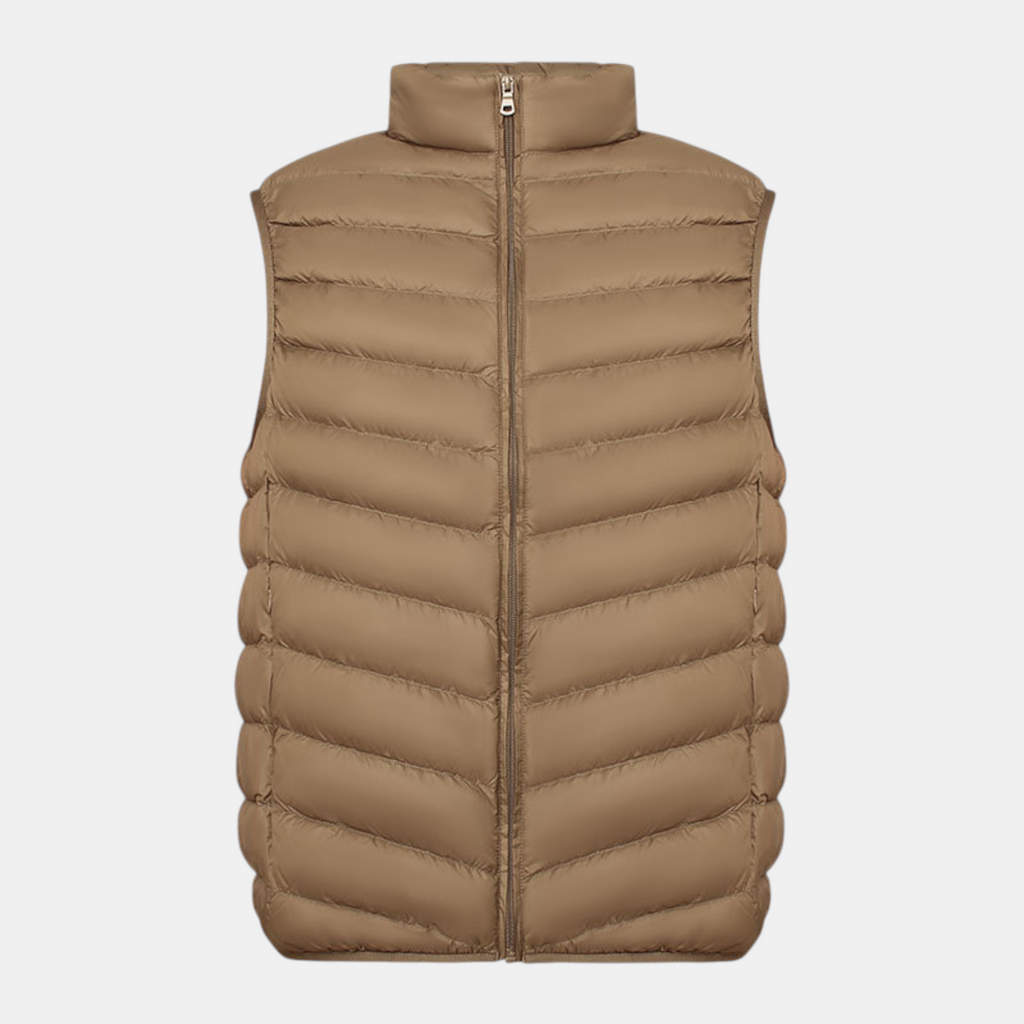 Valeniri | Men's Lightweight Stand Collar Sleeveless Zip Vest Classic Fit