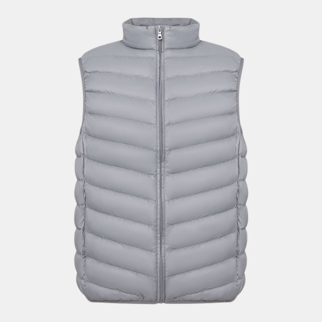 Valeniri | Men's Lightweight Stand Collar Sleeveless Zip Vest Classic Fit