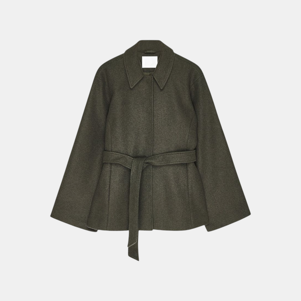 Valeniri | Women's Wool Blazer – Classic Tailored Belted Coat