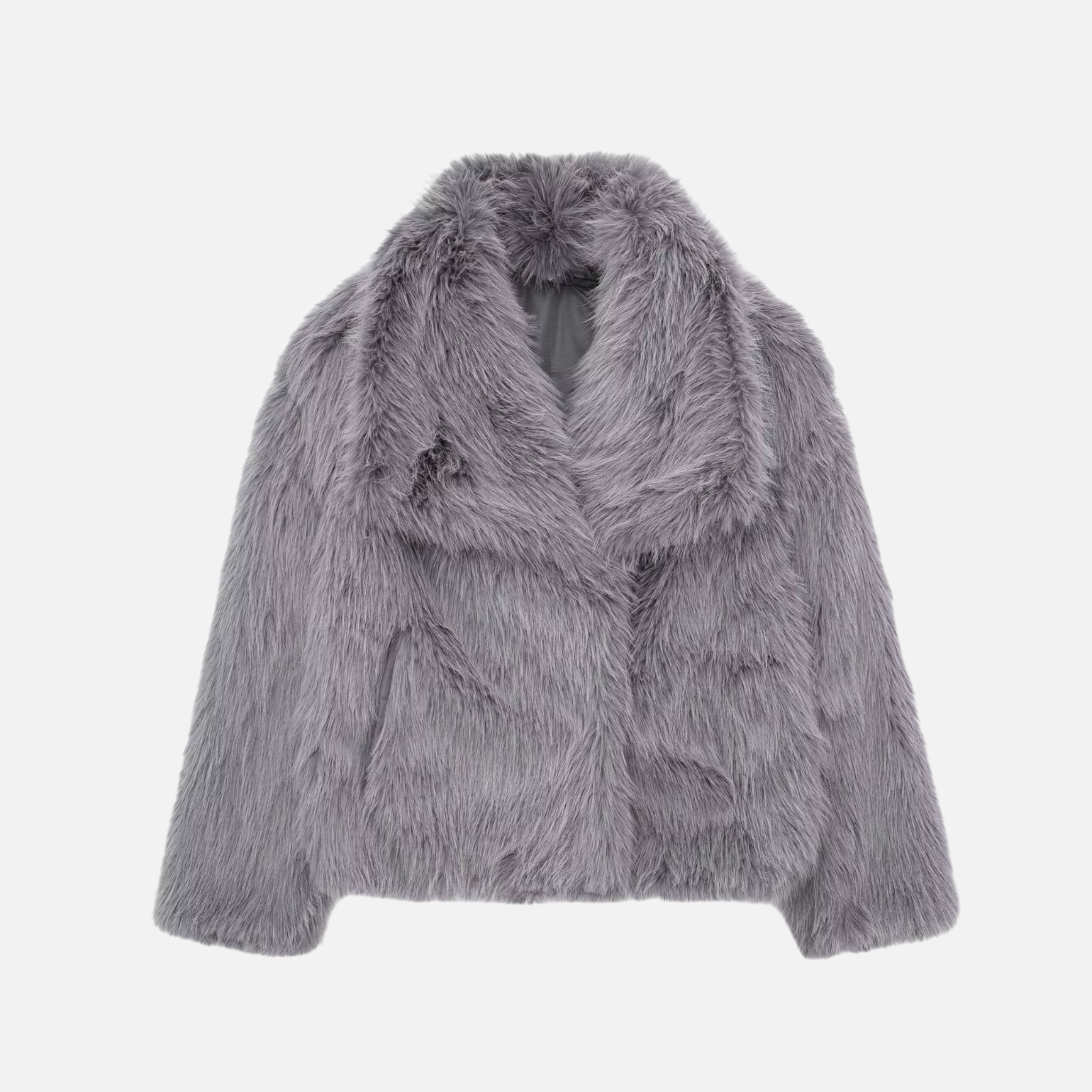 Valeniri | Women's Faux Fur Jacket – Plush Long Sleeve Short Coat