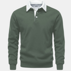 Valeniri | Men’s Long Sleeve Polo Sweater Classic Fit Casual Knit Top
