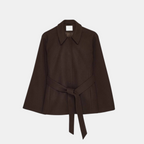 Valeniri | Women's Wool Blazer – Classic Tailored Belted Coat