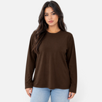 Valeniri | Women’s Crew Neck T-Shirt – Relaxed Fit Long Sleeve Top