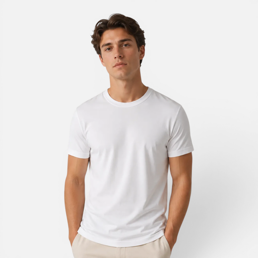 Valeniri | Men's Cotton Crew Neck T-Shirt – Classic Short Sleeve Casual Tee