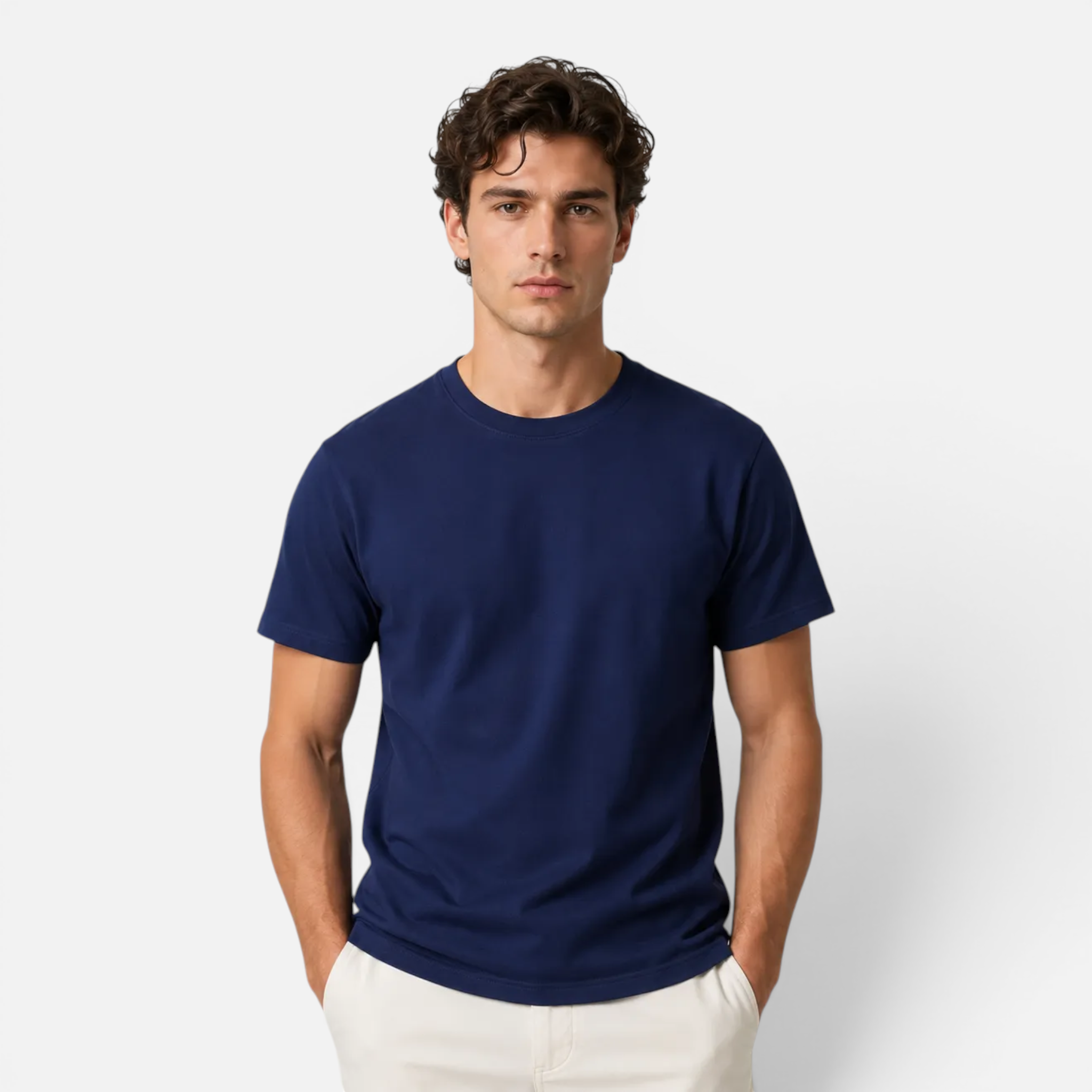 Valeniri | Men's Cotton Crew Neck T-Shirt – Classic Short Sleeve Casual Tee